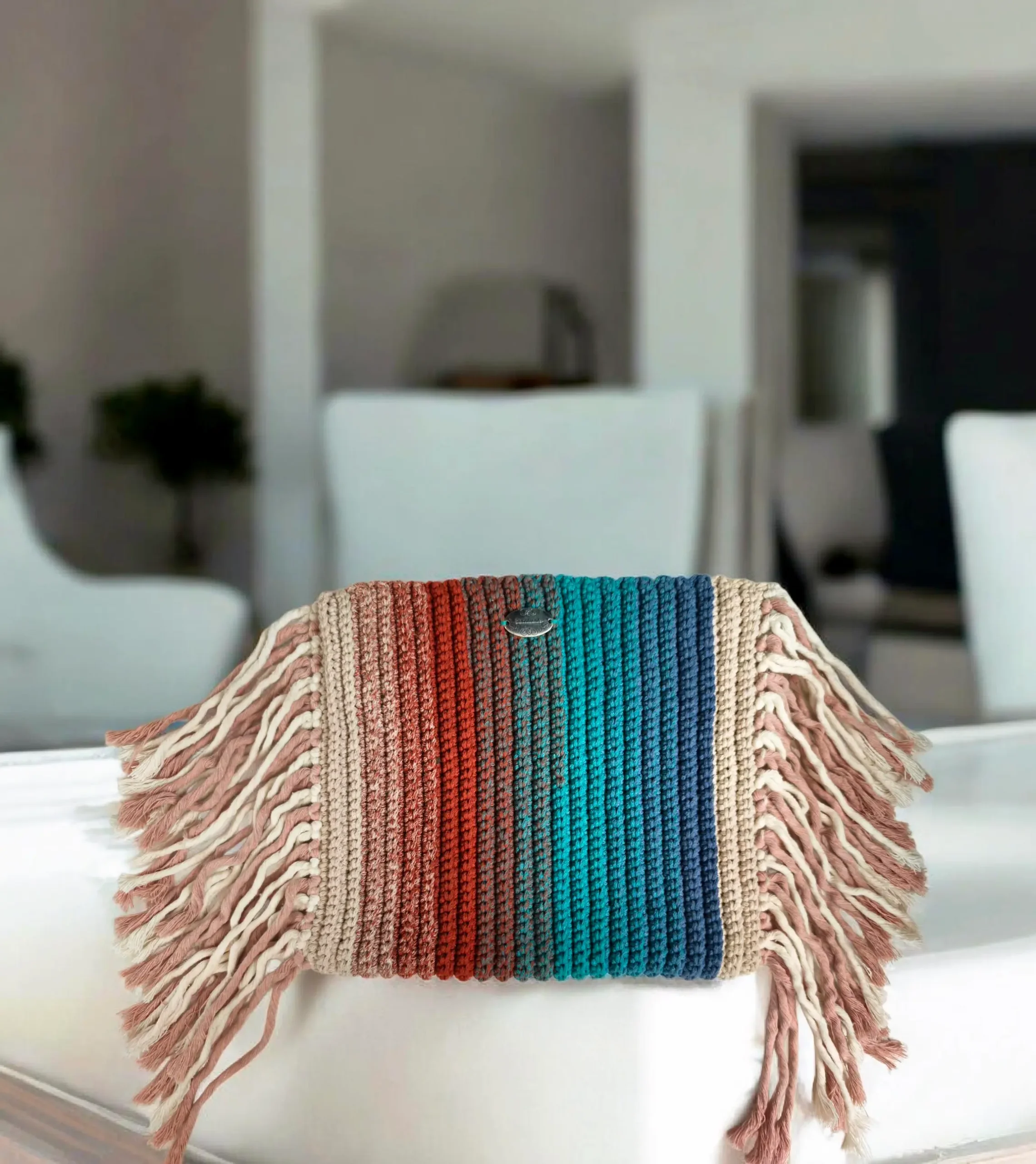 Πλεκτή τσάντα Boho